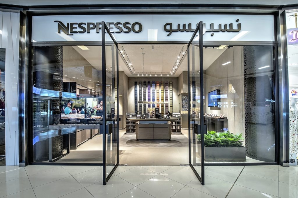 Nespresso introduced a new Boutique concept in Dubai Marina Mall. 