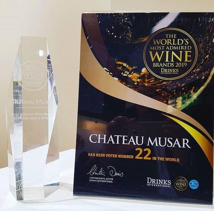 Château Musar, Lebanon scooped The Most Admired Wine Brand in the Middle East and Africa