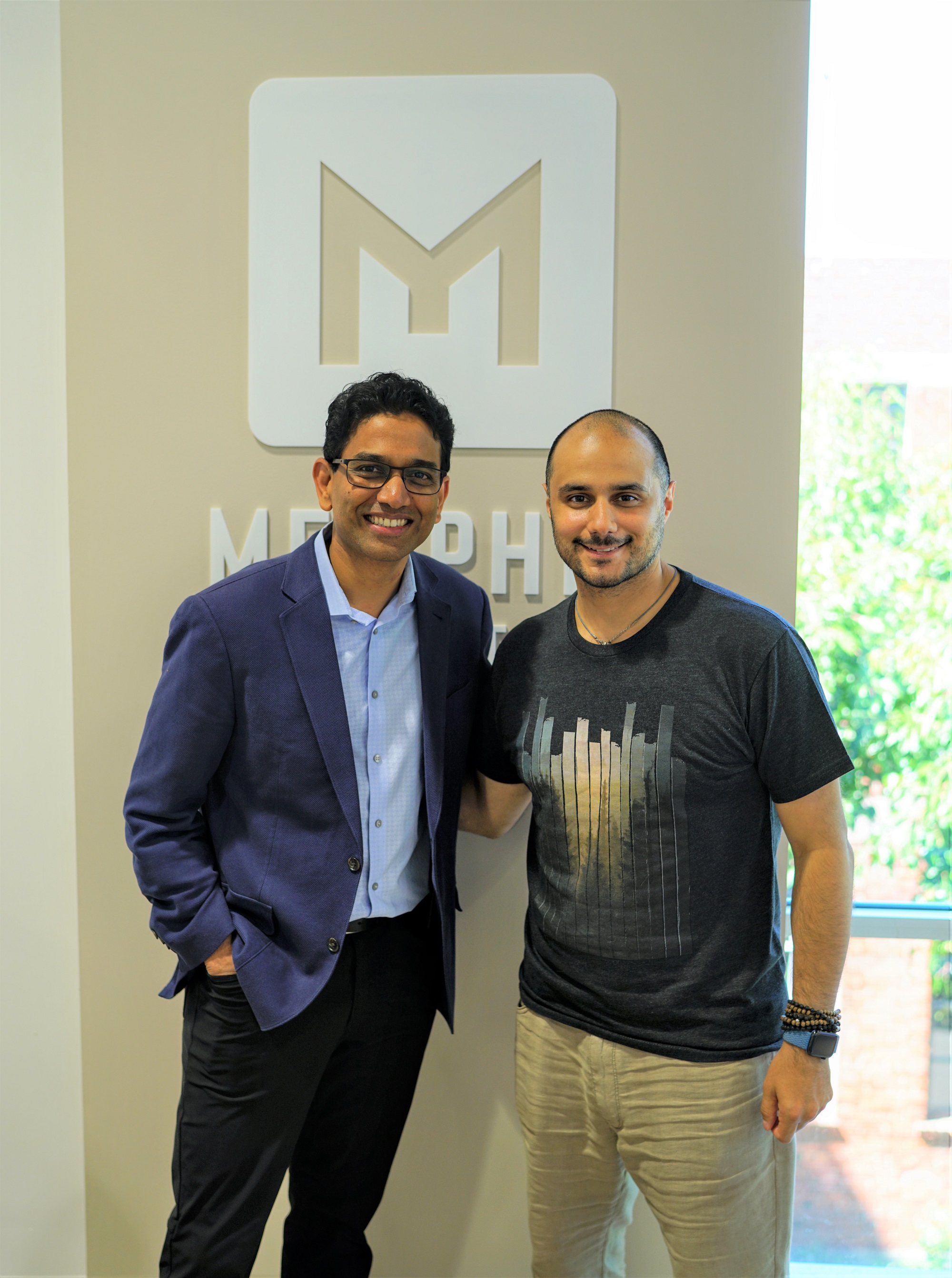 Uma Valeti, Memphis Meats co-founder and CEO and HRH Prince Khaled bin Alwaleed, founder and CEO KBW Ventures