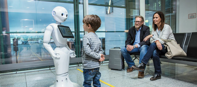 Munich Airport and Lufthansa start testing a humanoid robot in Terminal 2