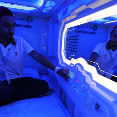 Nap pods tested by Saudi Arabia during hajj