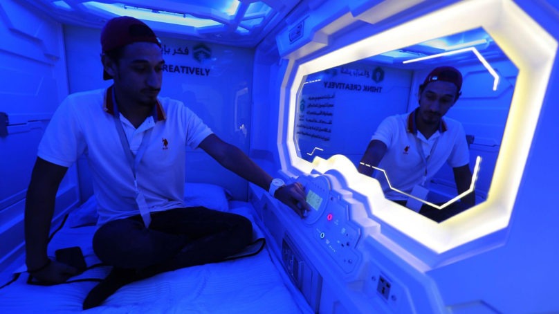 Nap pods tested by Saudi Arabia during hajj
