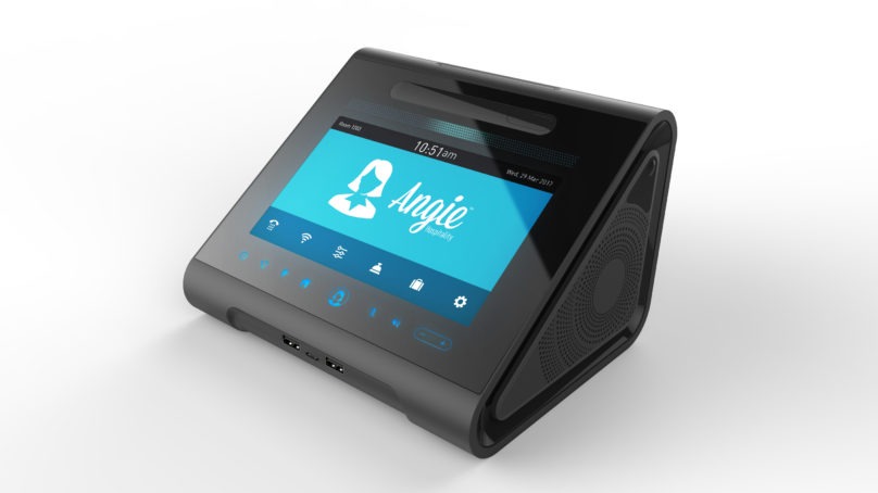 Interactive voice- and touch-activated functionality for enhanced guest room automation