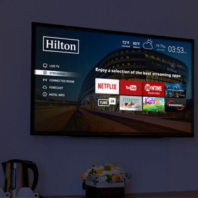 Hilton partners with Netflix, launches Connected Room