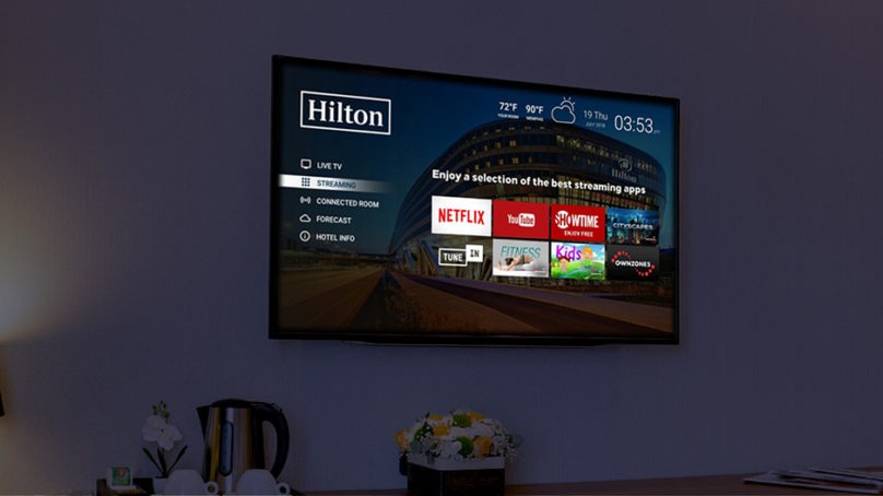 Hilton partners with Netflix, launches Connected Room