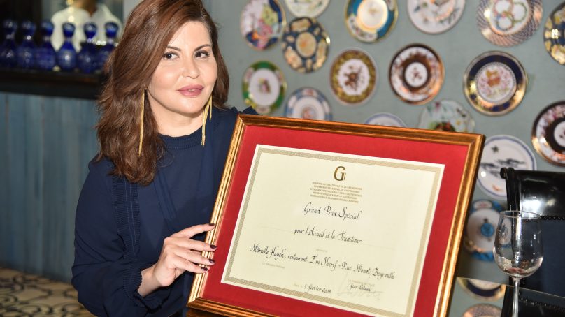 Em Sherif receives Lebanese Academy of Gastronomy award