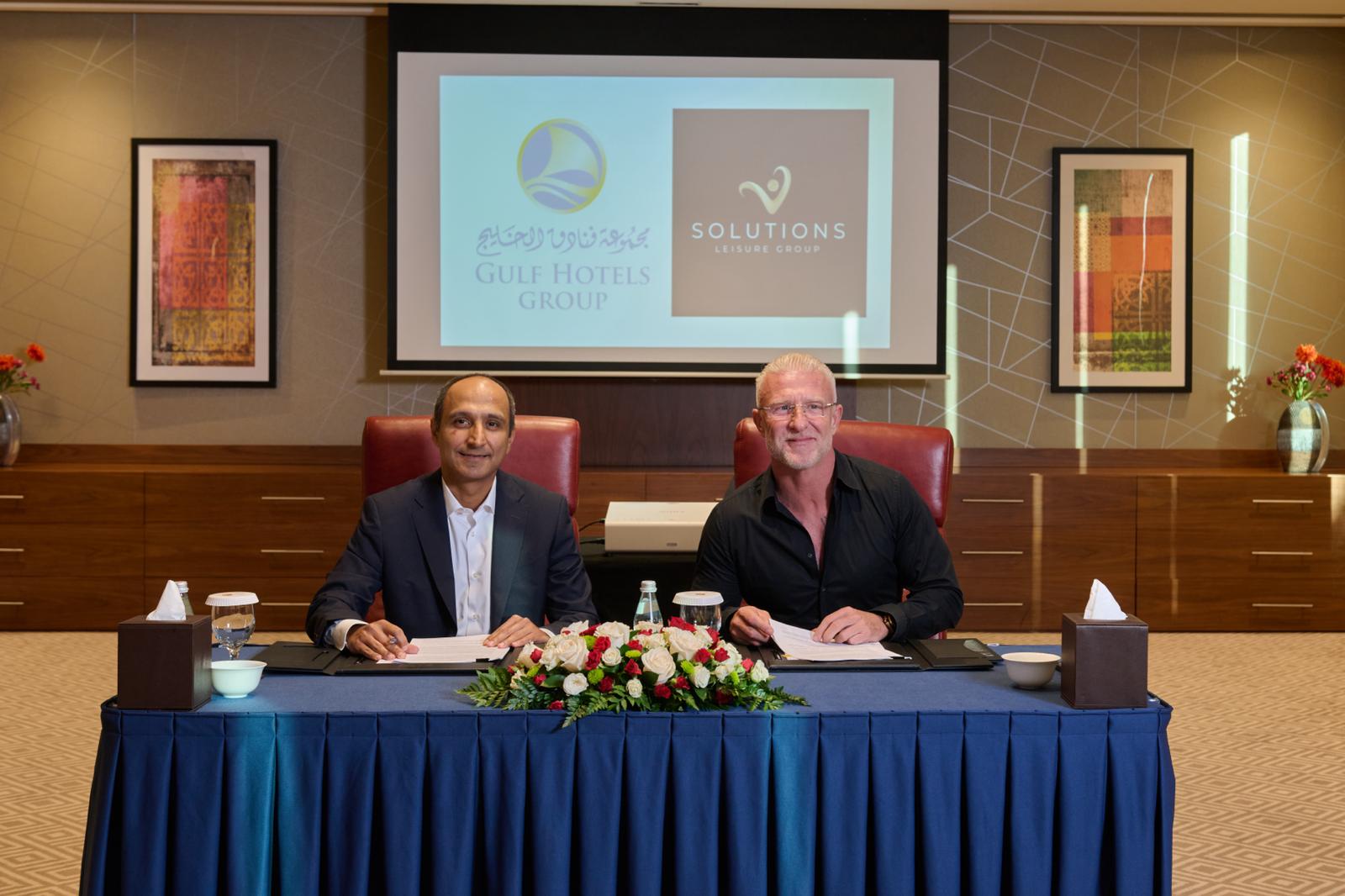 Paul Evans and Ahmed Janahi Solutions Group partners with Gulf Hotel Group to bring premium F&B concepts to Bahrain