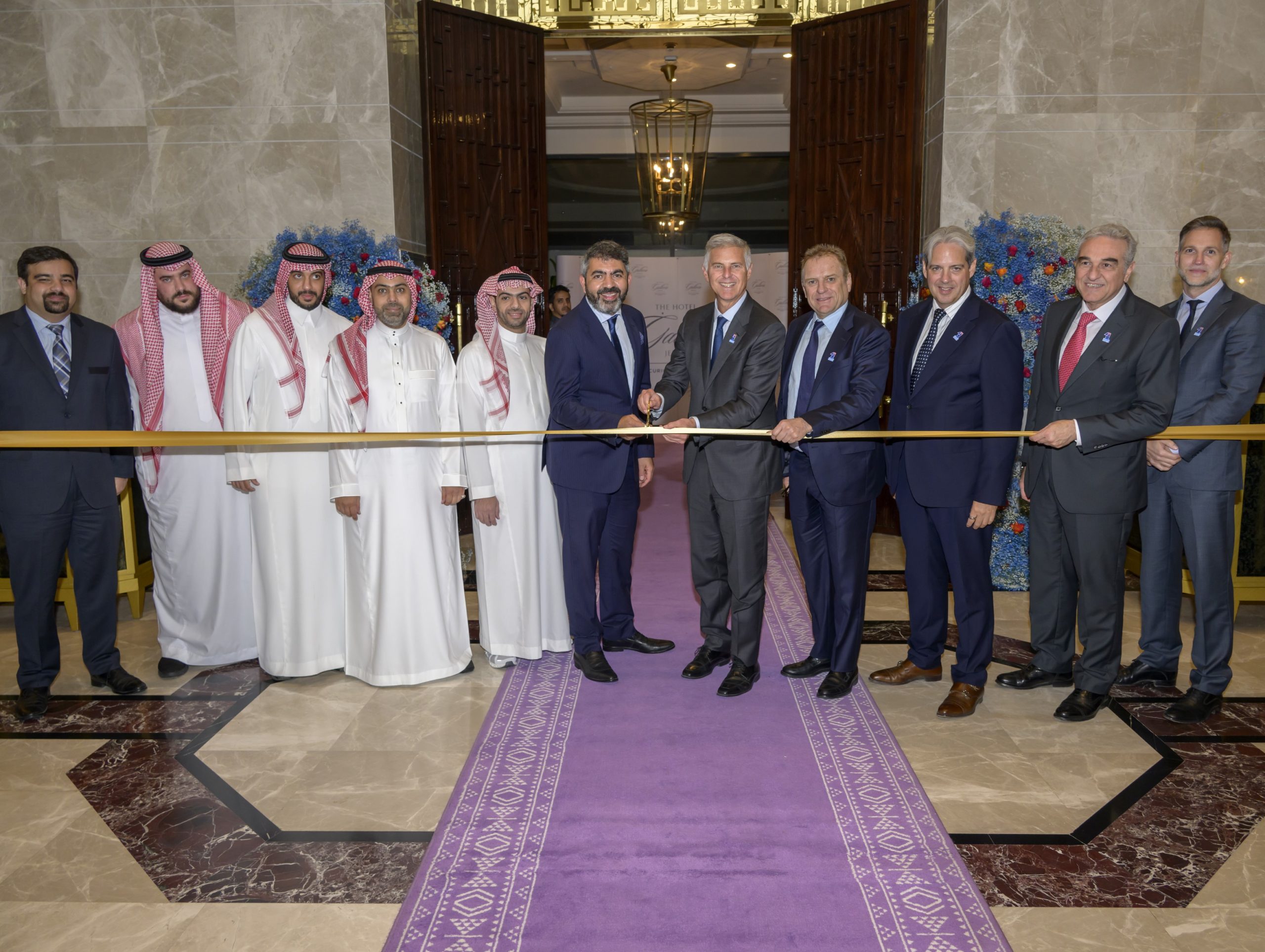 The Hotel Galleria Jeddah Curio Collection by Hilton Ribbon Cutting with Hilton President CEO Chris Nassetta and SEDCO Holding representatives