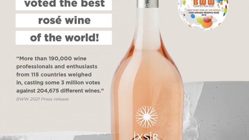 Ixsir Grande Réserve Rosé 2018 named the best Rosé wine in the world