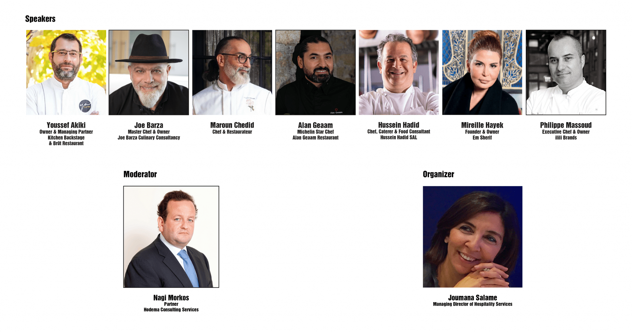 Renowned Lebanese chefs and entrepreneurs explore the future of Lebanese cuisine Hospitality