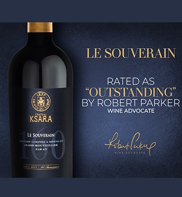 Robert Parker magazine rates Chateau Ksara as “outstanding”