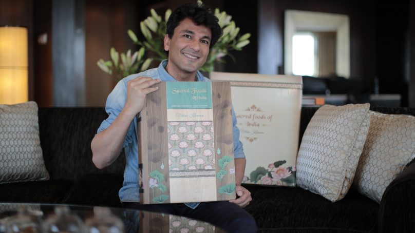 A look at the first phygital NFT cookbook, “Sacred Foods of India,” with Michelin-starred chef Vikas Khanna