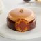 Gold and pecan mousse tarte